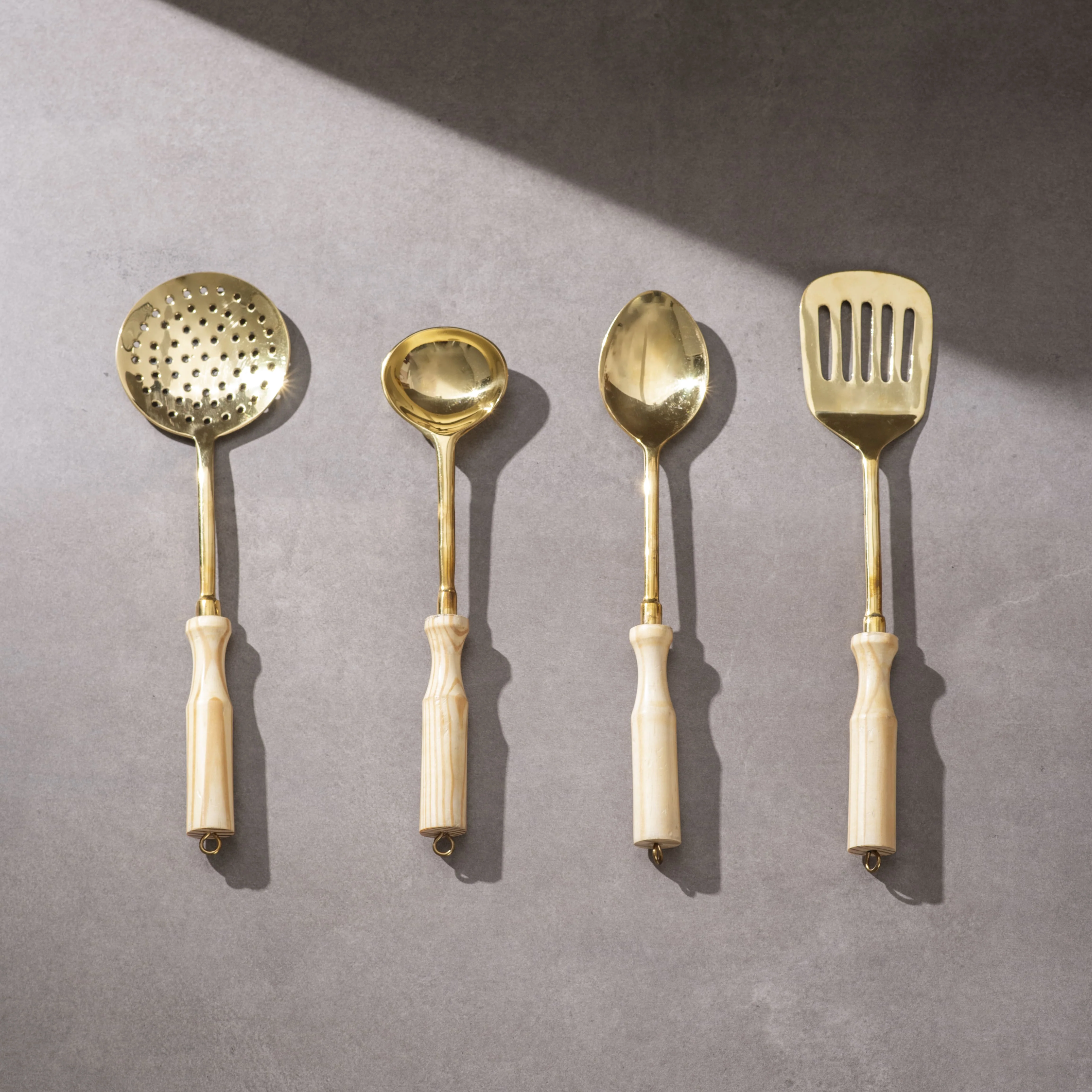 Brass Ladle Set - Set of serving and cooking ladles - Image 7