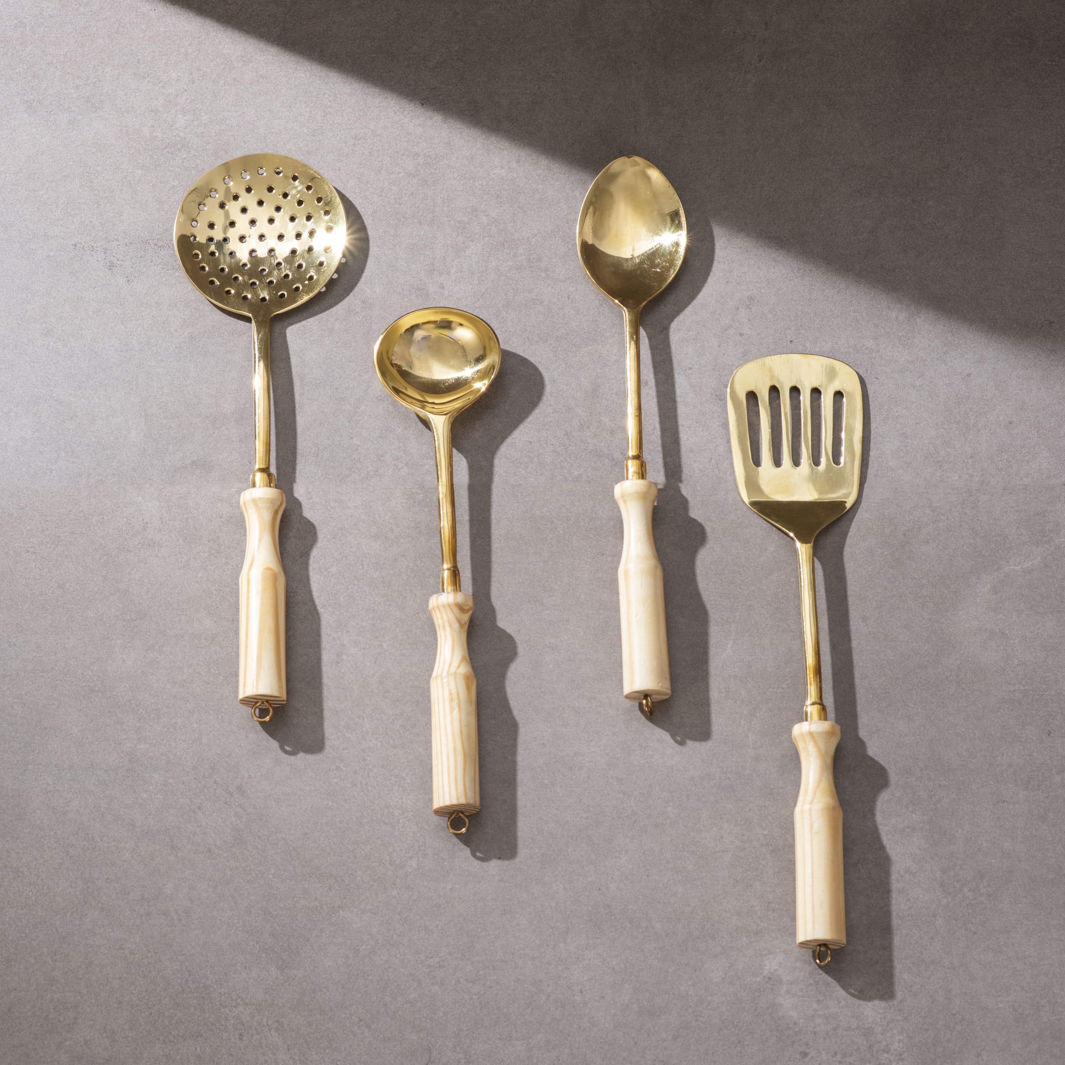 Brass Ladle Set - Set of serving and cooking ladles - Image 8