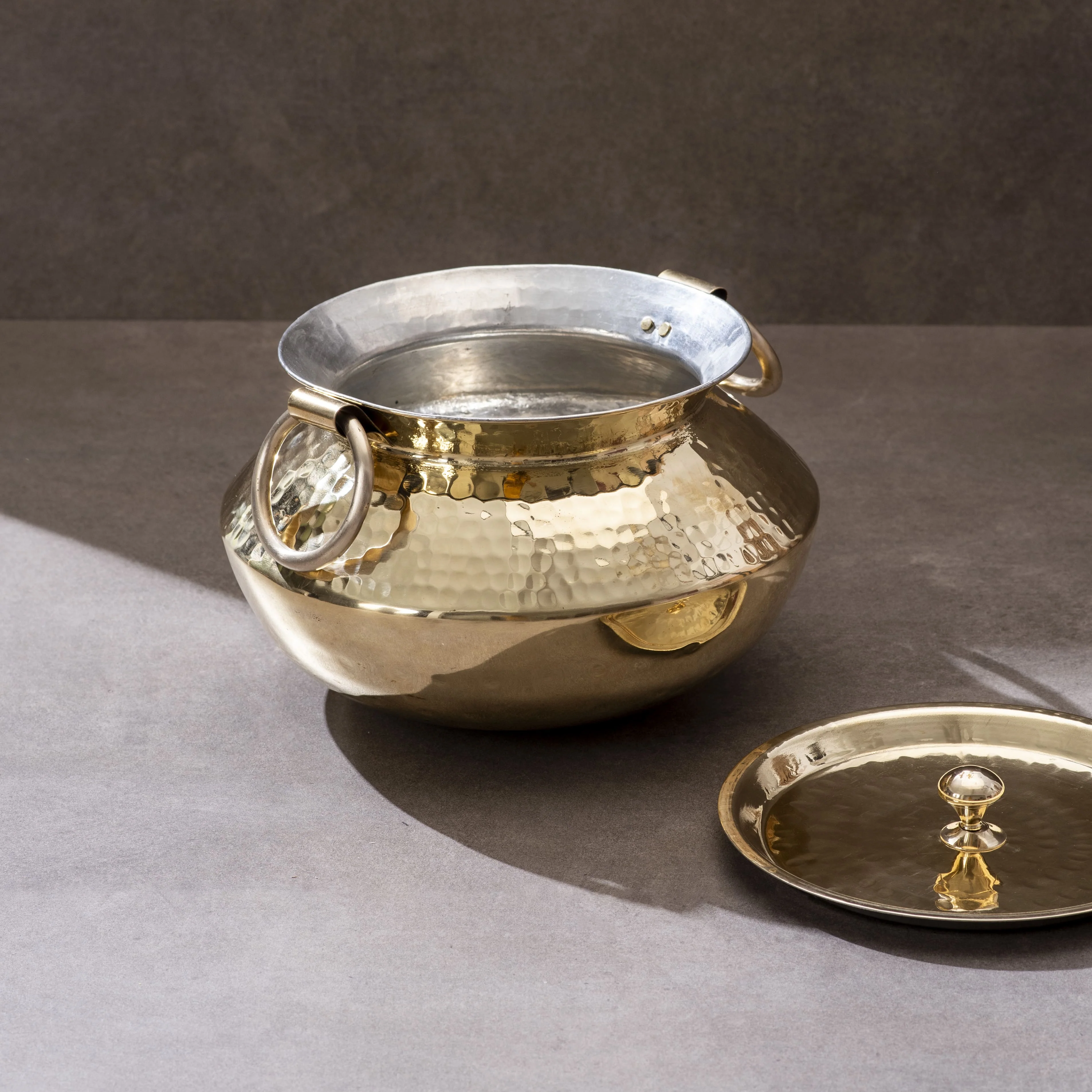Brass Indian Style Wok/ Brass Soup Pot - Image 8