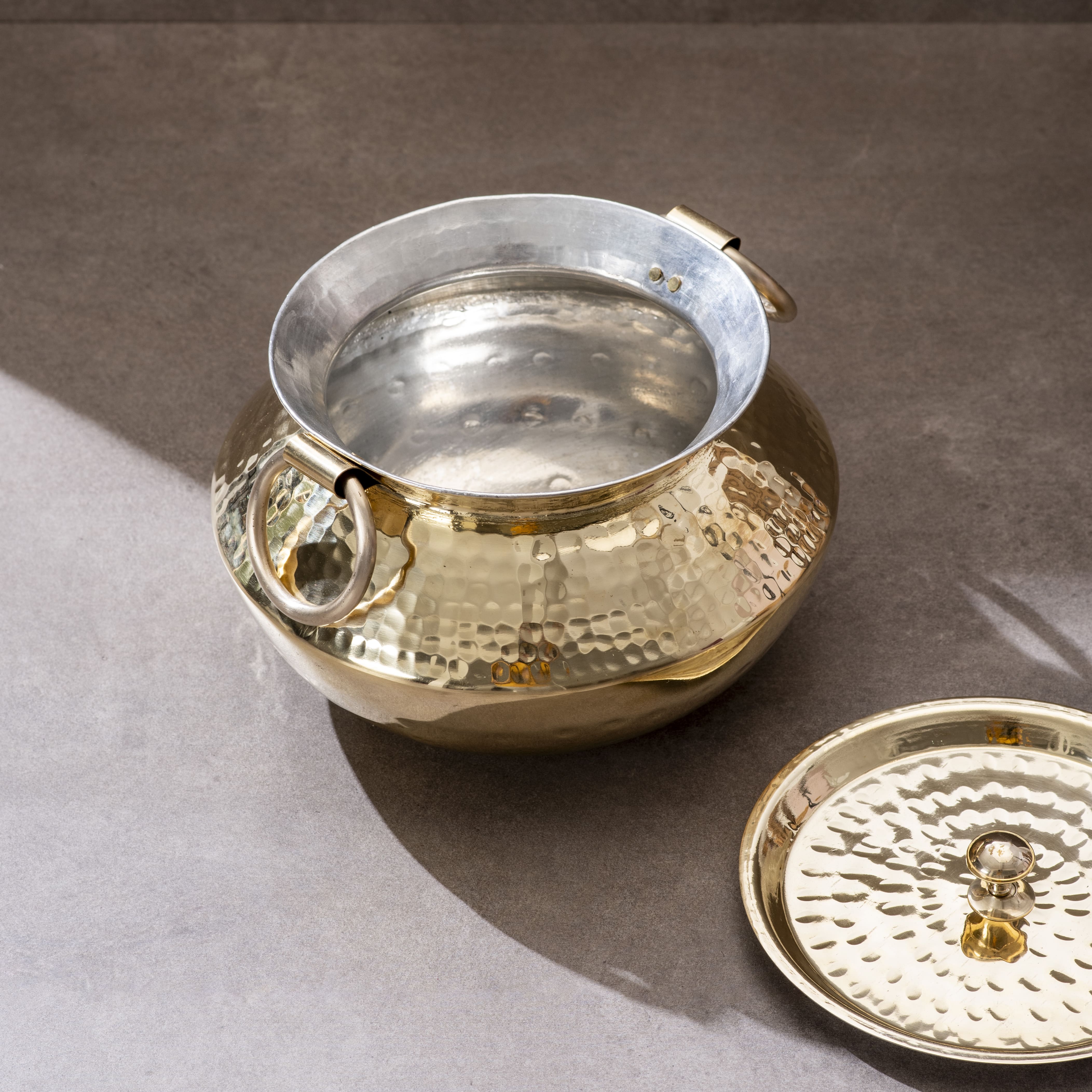 Brass Indian Style Wok/ Brass Soup Pot - Image 9