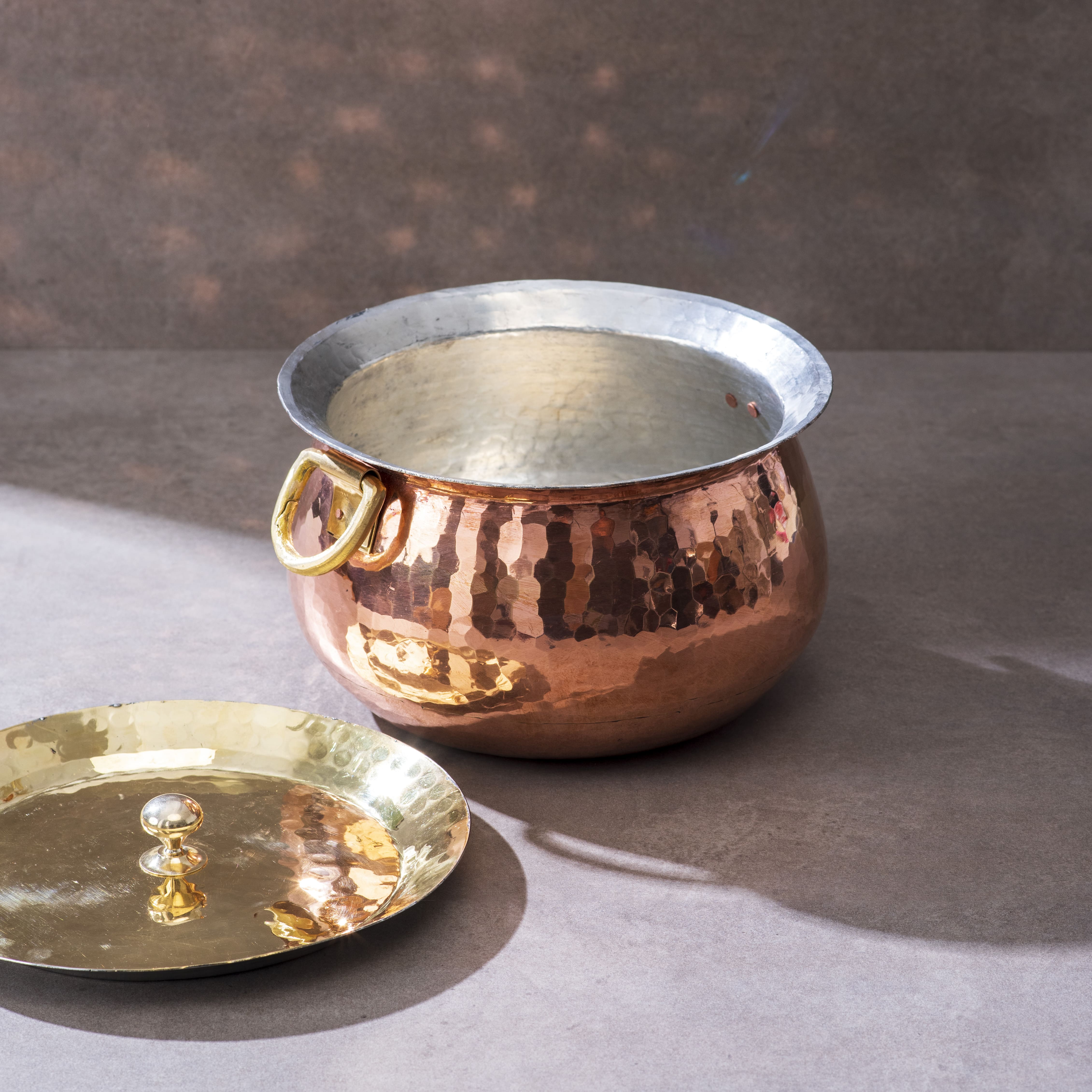 Copper Deep Bottom Cooking Pot - Stew Pot/Dutch Oven (Copper Madurai Handi) - Image 7