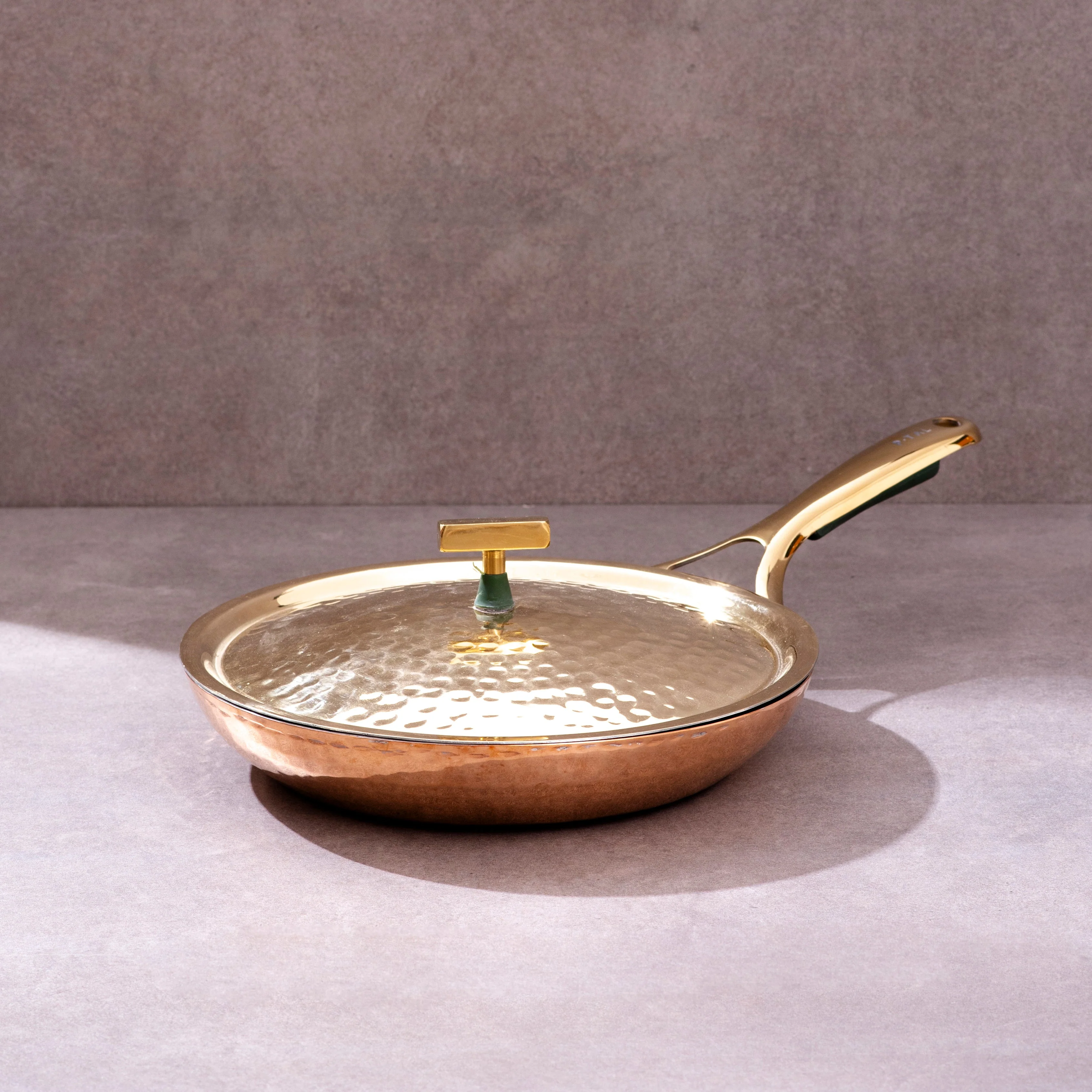 Copper Frying Pan (Frypan with Insulated Brass Handle - Saute Pan) - Image 9