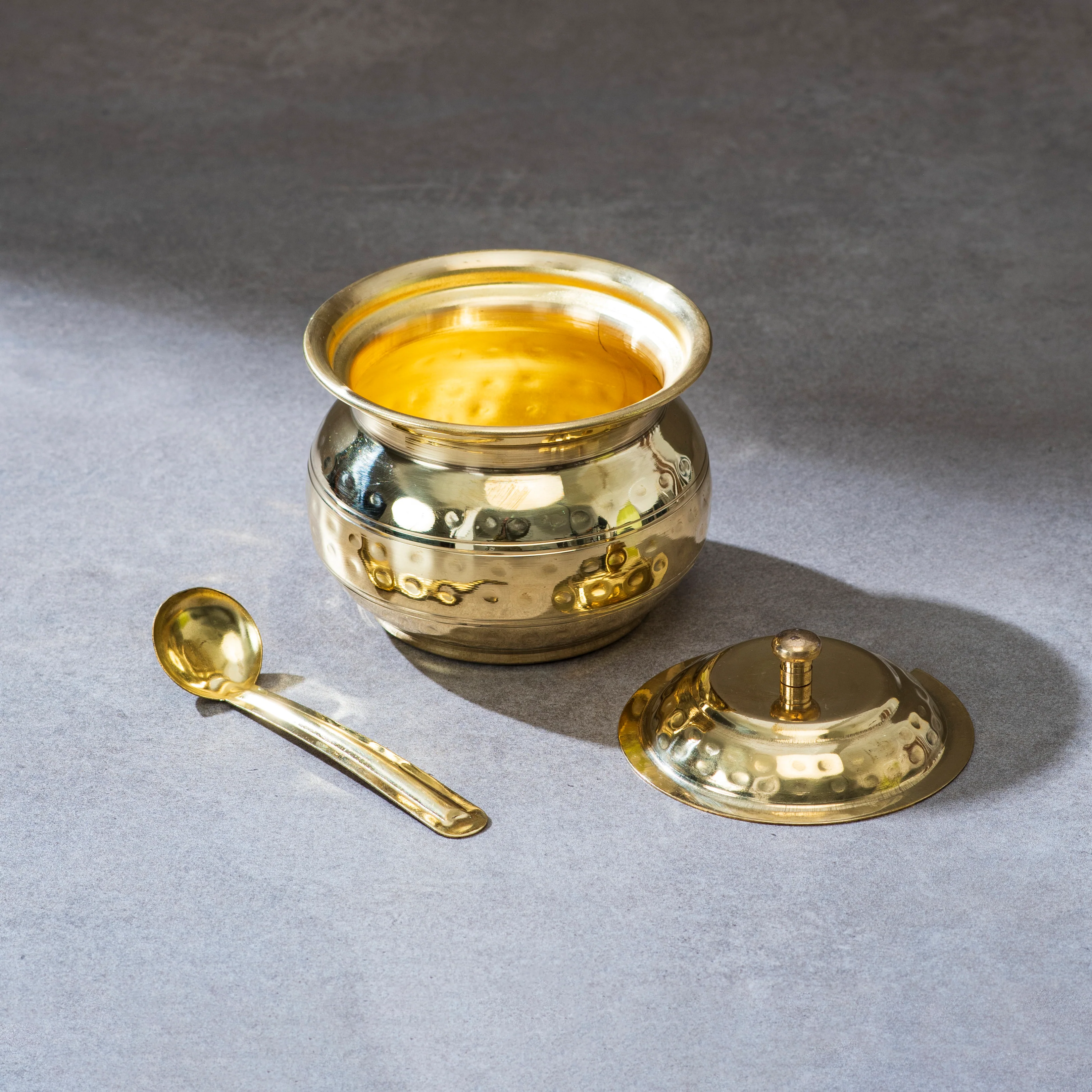 Brass Ghee pot/ Clarified butter pot - Image 7